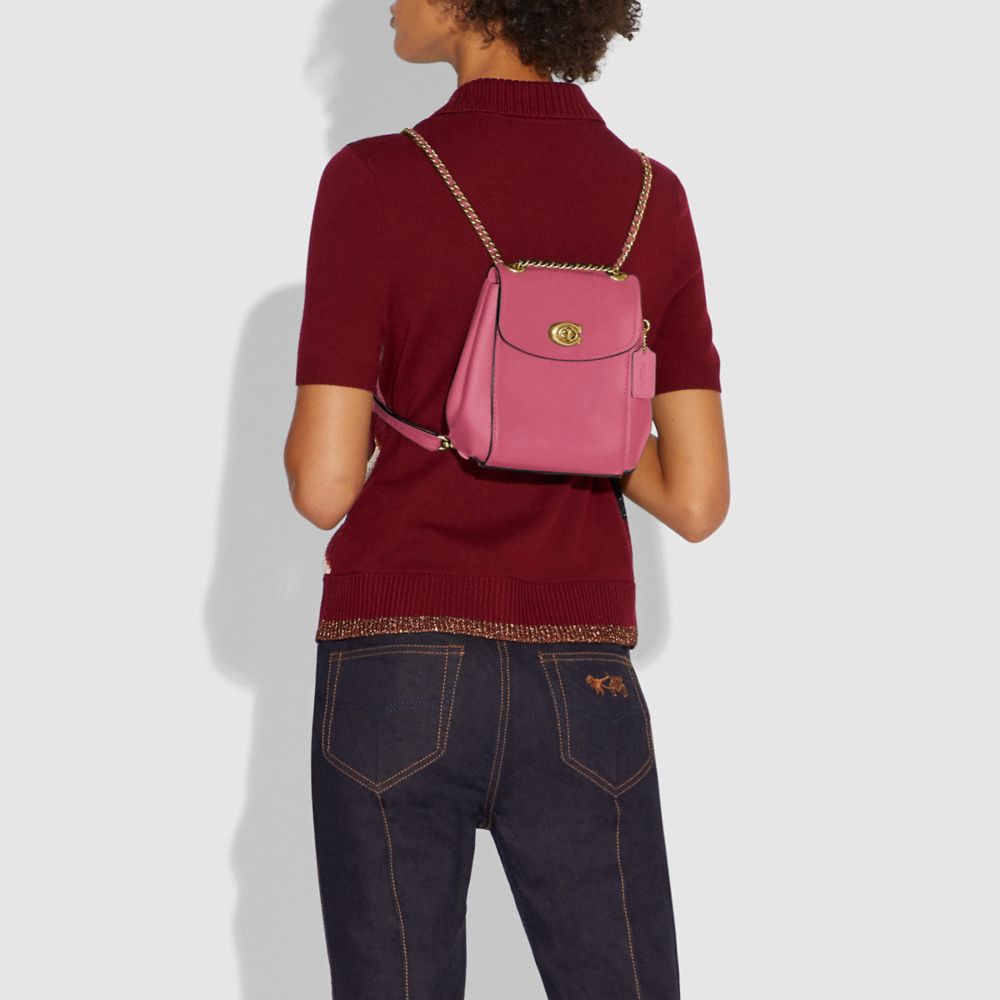 Coach parker convertible discount backpack in refined leather