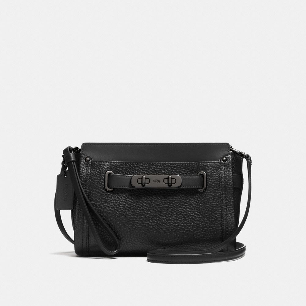 Coach Swagger Wristlet Crossbody in Pebble Leather