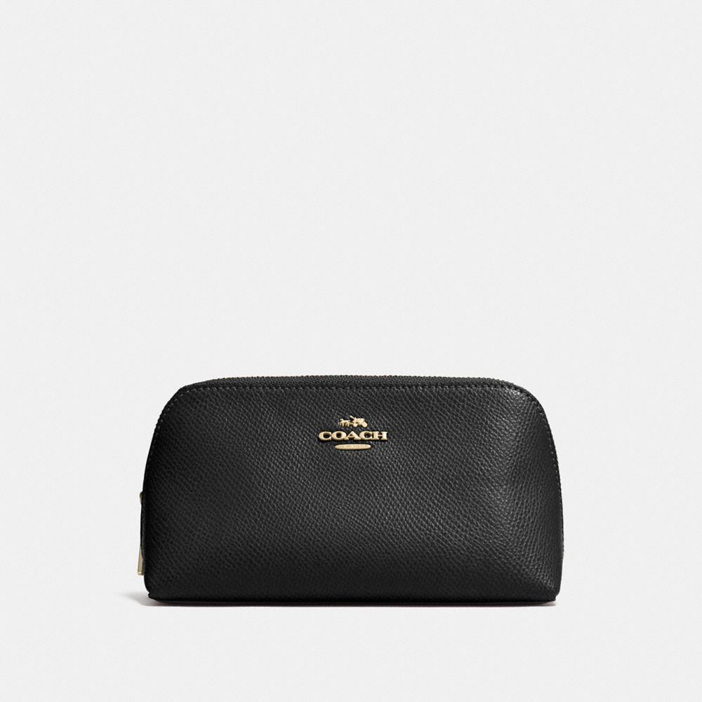 COACH®,Cosmetic Case 17 In Crossgrain Leather,,Front View