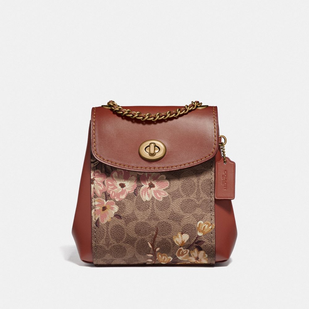 COACH Parker Convertible Backpack 16 In Signature Canvas With Prairie Floral Print COACH