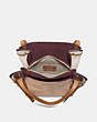 COACH®,HARMONY HOBO IN COLORBLOCK,Leather,Medium,Brass/Beechwood,Inside View,Top View