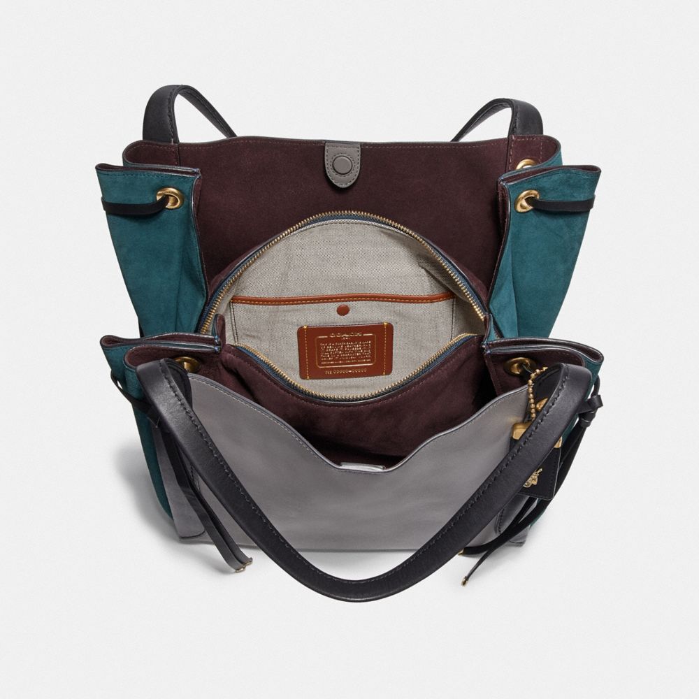 COACH®,Harmony Hobo In Colorblock,,Inside View,Top View
