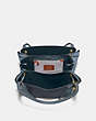 COACH®,HARMONY HOBO 33 IN COLORBLOCK,Leather,X-Large,Pewter/Midnight Navy,Inside View,Top View