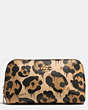 Cosmetic Case 17 In Wild Beast Print Leather
