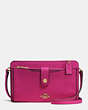 COACH®,Cuir,Or Clair/Cerise,Front View