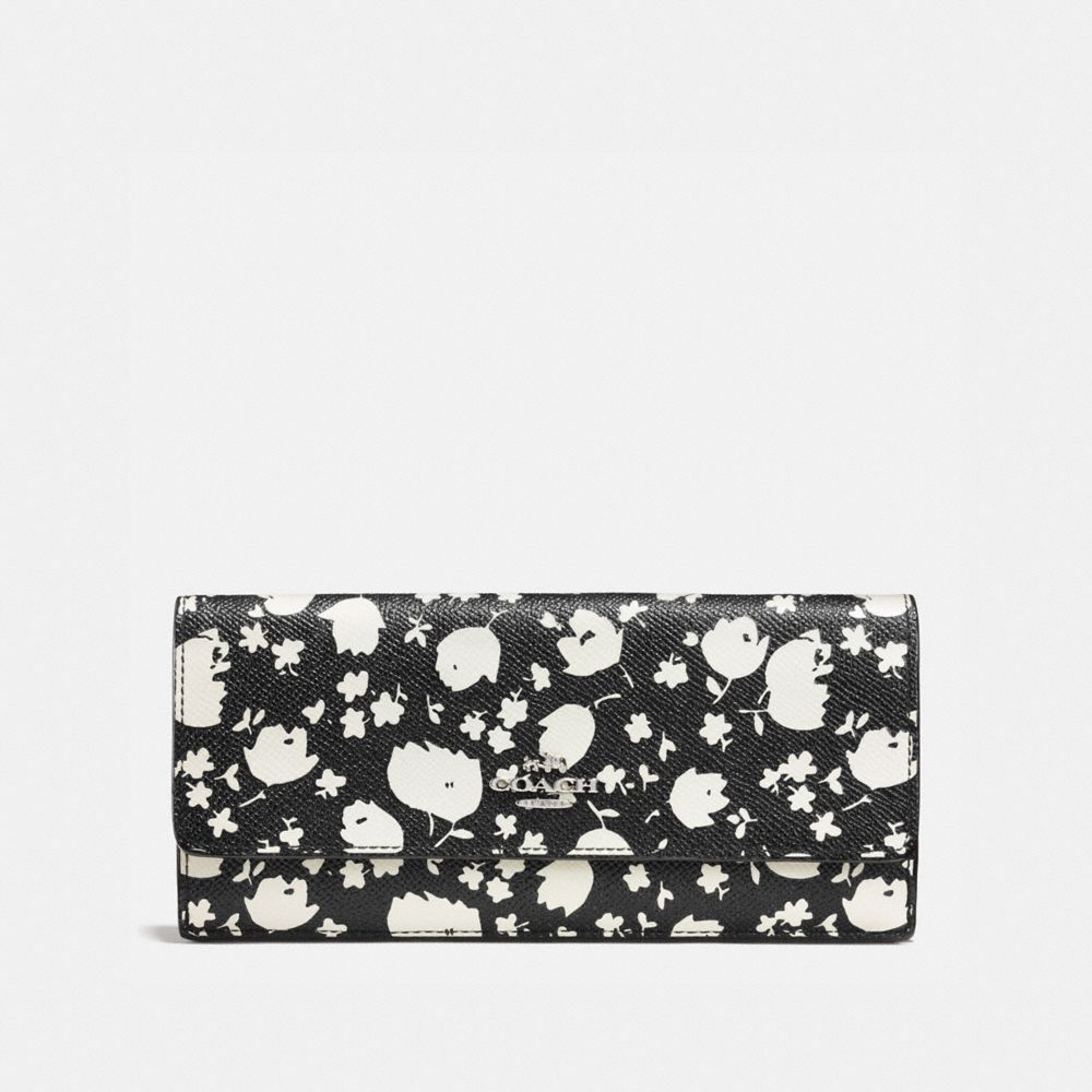 Coach white floral discount wallet