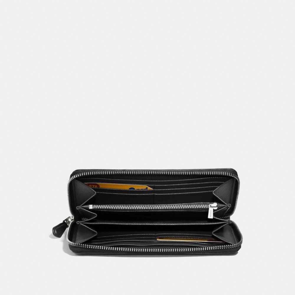 COACH®,Accordion Zip Wallet In Signature Jacquard,,Inside View,Top View