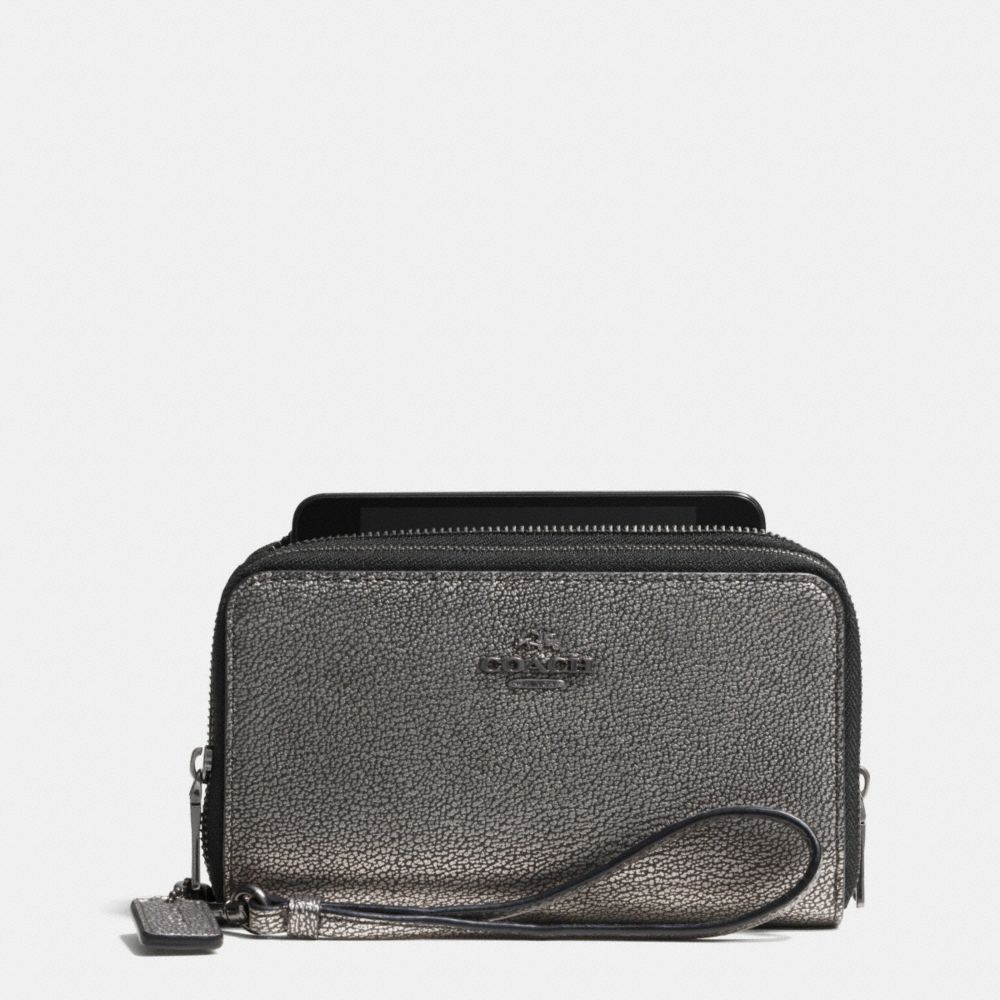 Coach double zip phone wallet sale