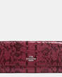 Soft Wallet In Colorblock Exotic Embossed Leather