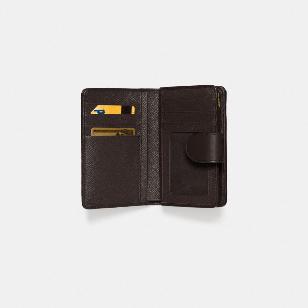 Medium zip around wallet in colorblock with best sale coach patch