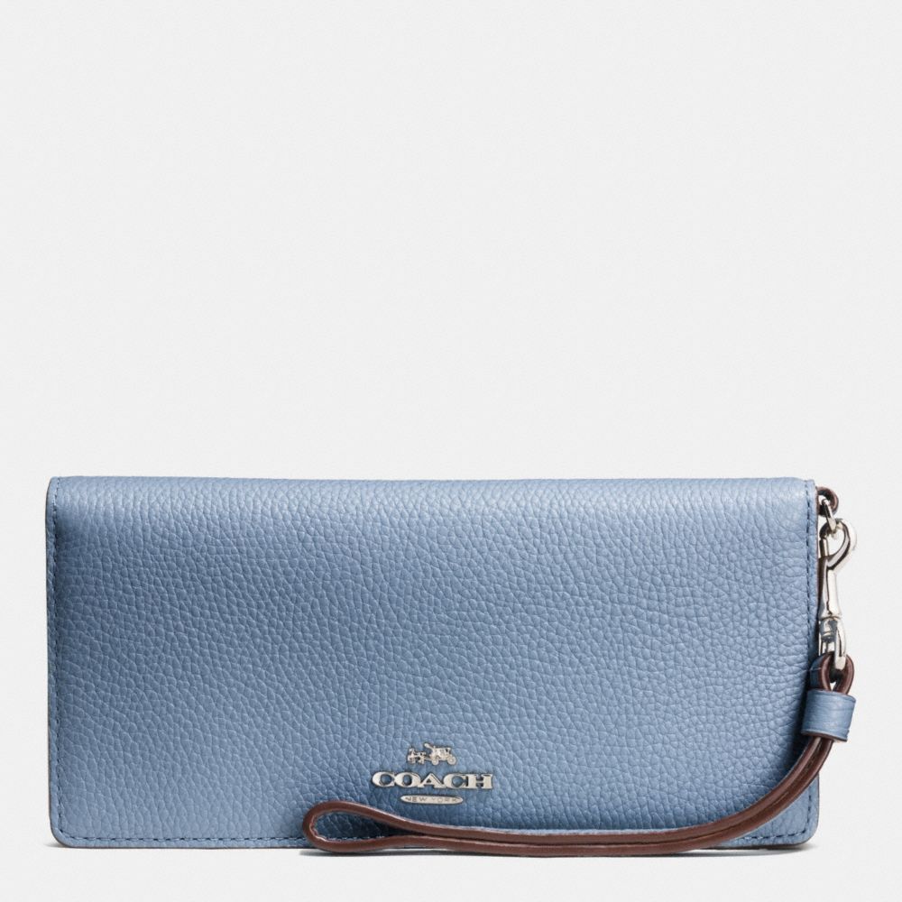 Coach soft best sale wallet in colorblock