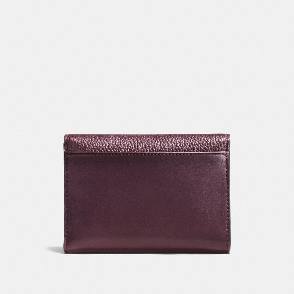 Medium Double Flap Wallet In Colorblock