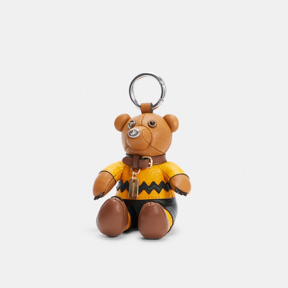 Coach Teddy Bear Bag Charm - Neutrals