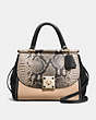 Drifter Carryall In Colorblock Exotic Embossed Leather
