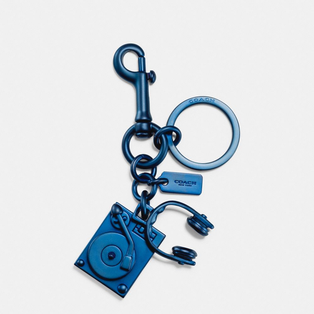 Turntable And Headphones Key Ring
