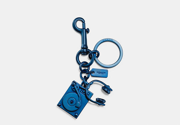 Turntable And Headphones Key Ring