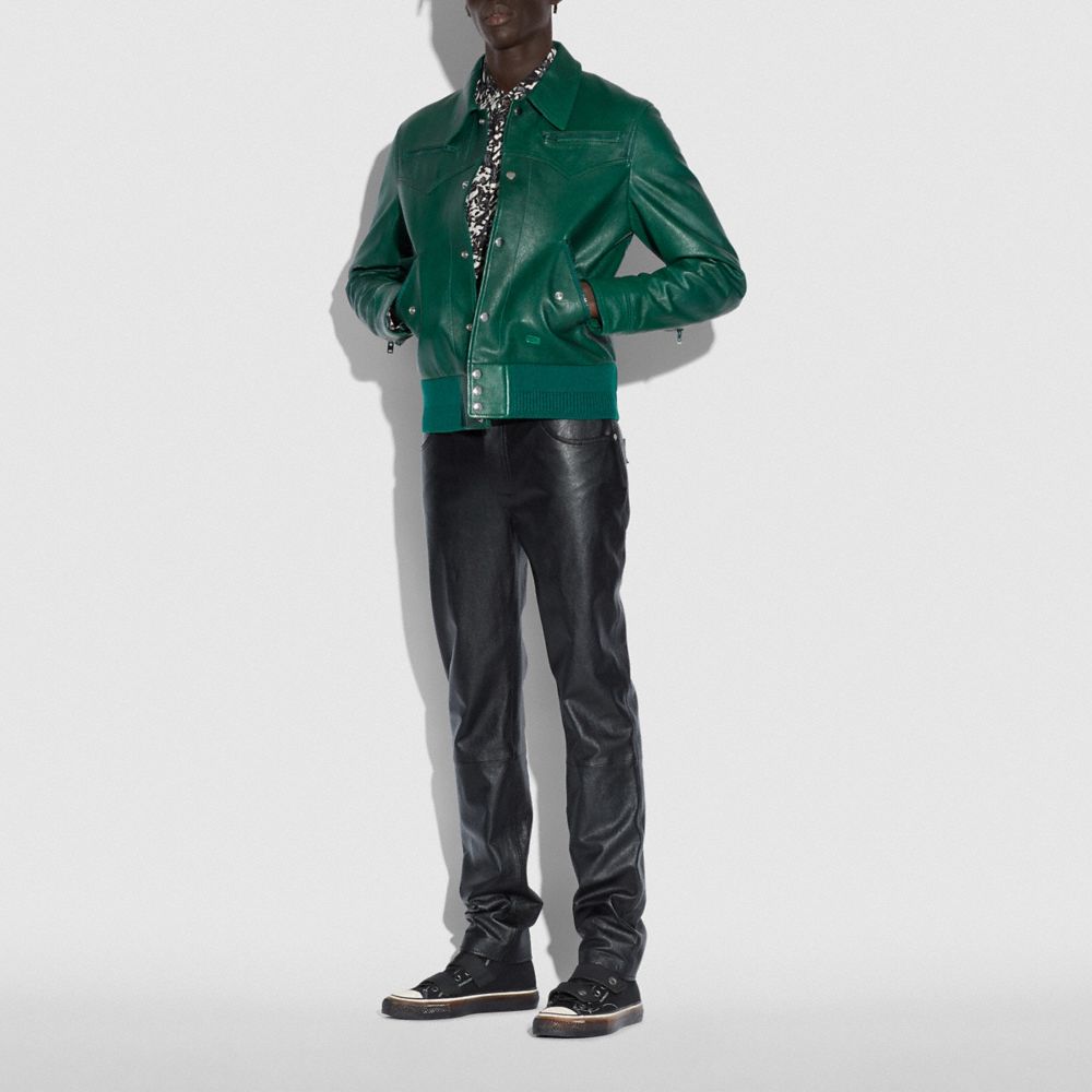 Leather Blouson