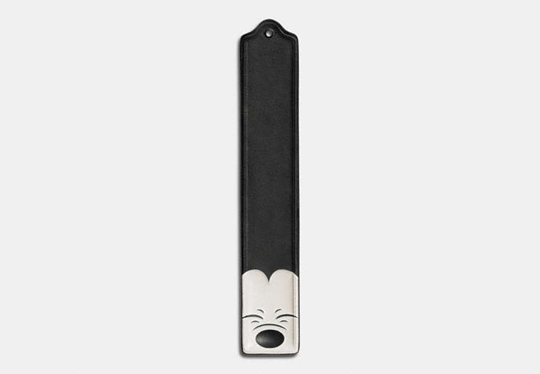 Mickey Squinting Bookmark In Glovetanned Leather