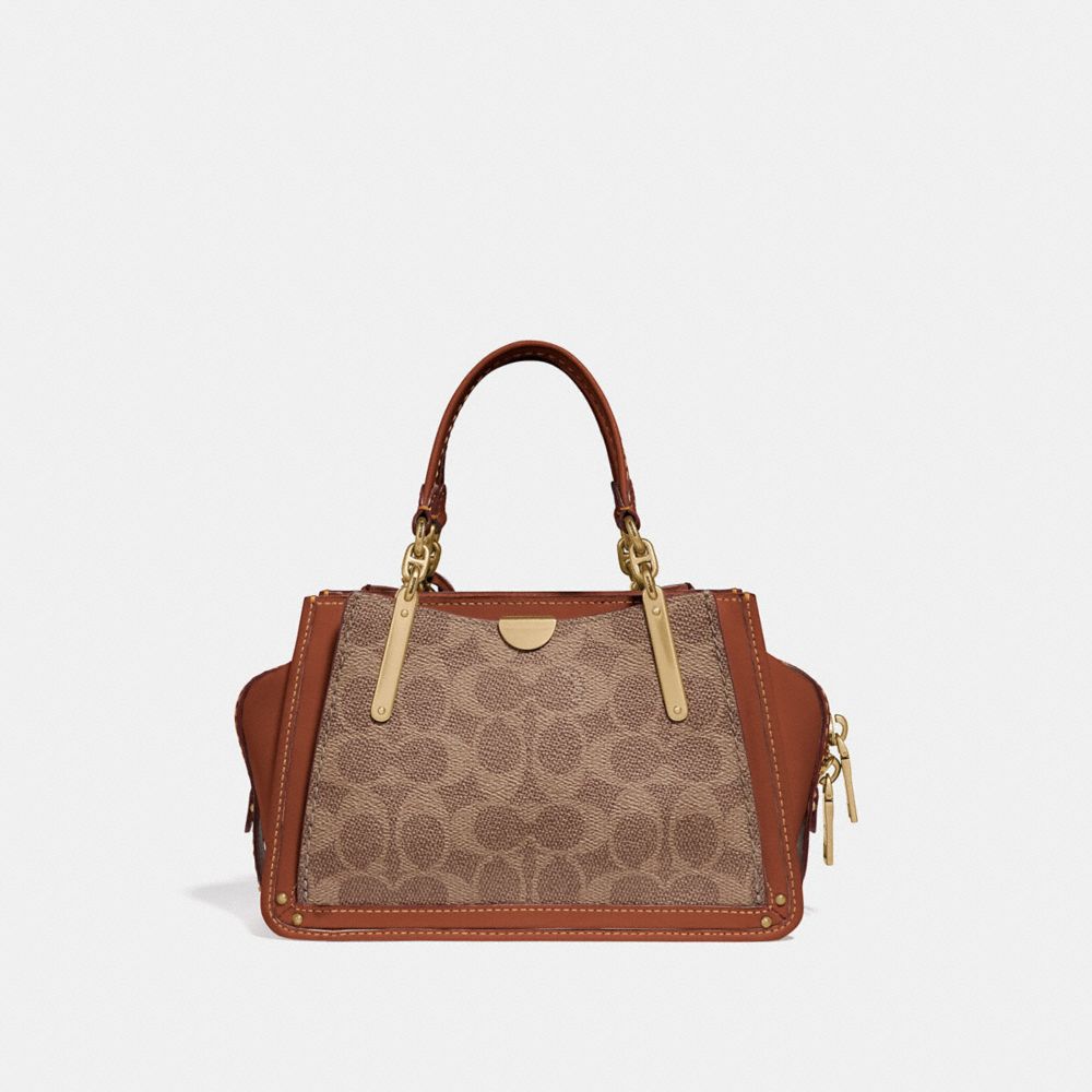 Coach Dreamer 21 Signature Canvas Leather Satchel, $350