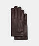 COACH®,LEATHER GLOVES,n/a,New Oxblood,Front View