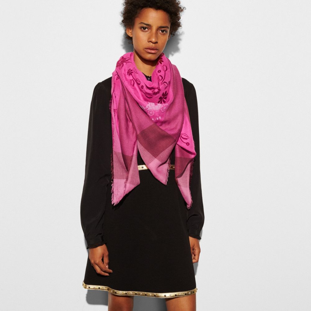 【★大感謝セール】 discord ディスコード（COACH 15-16A/W Scarf Lily Calla 小物