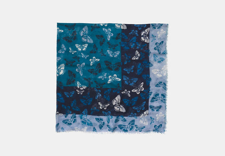 Butterfly Woven Oversized Square Scarf