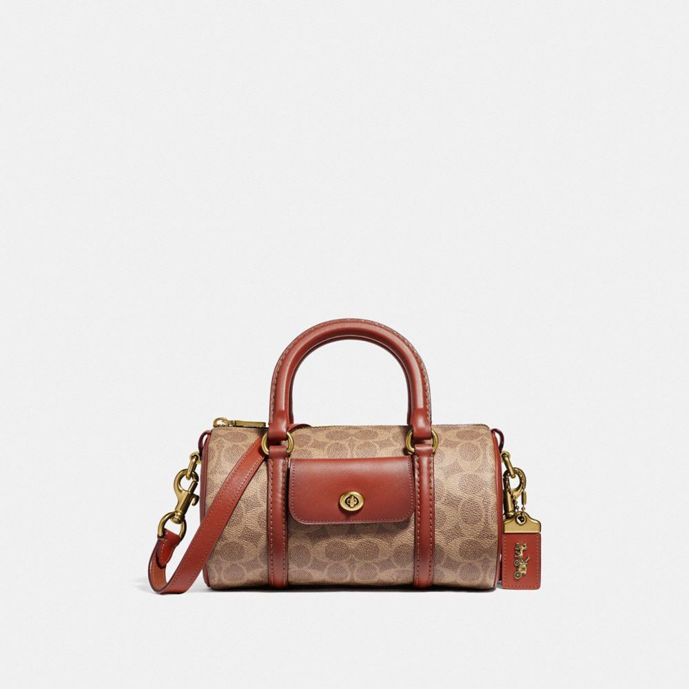 COACH Barrel Bag In Signature Canvas COACH