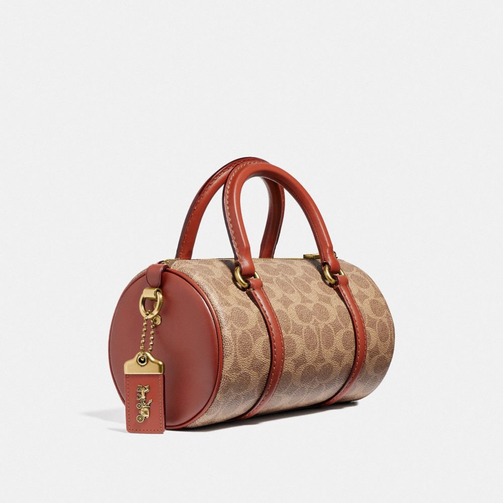 Barrel Bag In Signature Canvas COACH