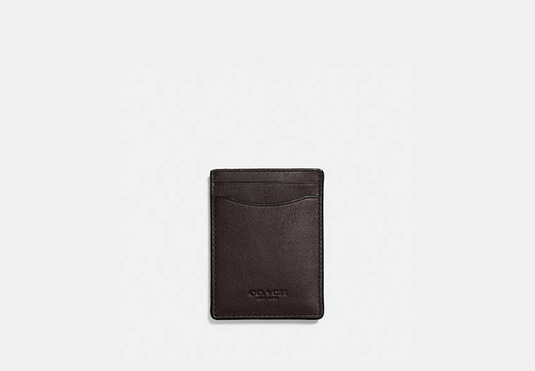COACH®,3-IN-1 CARD CASE,Smooth Leather,Chestnut,Front View