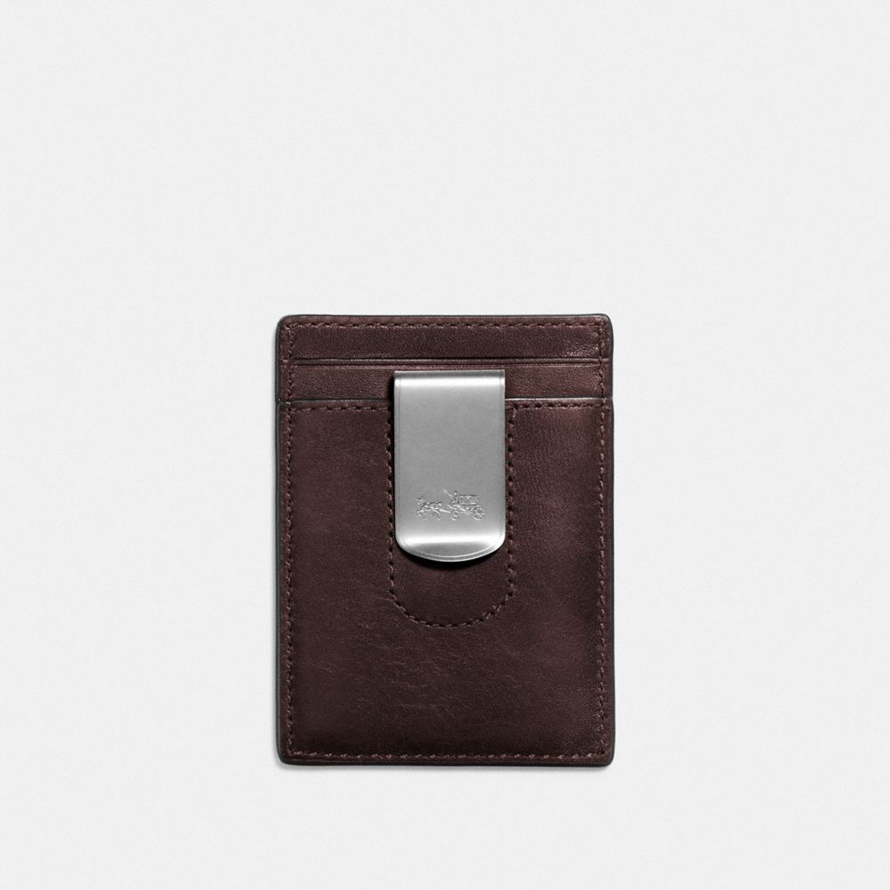 COACH®,3-IN-1 CARD CASE,Smooth Leather,Chestnut,Back View