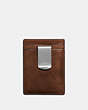 COACH®,3-IN-1 CARD CASE,Smooth Leather,Dark Saddle,Back View