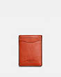 COACH®,3-IN-1 CARD CASE,Smooth Leather,Deep Orange,Front View