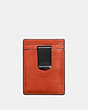 COACH®,3-IN-1 CARD CASE,Smooth Leather,Deep Orange,Back View