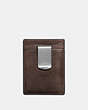 COACH®,3-IN-1 CARD CASE,Smooth Leather,Mahogany brown,Back View