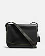 COACH®,SADDLE 38,Leather,Large,Black,Front View