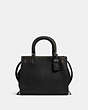 COACH®,ROGUE BAG 25,Leather,Medium,Black Copper/Black,Front View