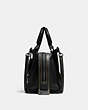 COACH®,ROGUE BAG 25,Leather,Medium,Black Copper/Black,Angle View