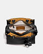 COACH®,ROGUE BAG 25,Leather,Medium,Black Copper/Black,Inside View,Top View