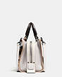 COACH®,ROGUE BAG 25,Leather,Medium,Black Copper/Beechwood,Angle View
