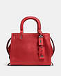 COACH®,ROGUE 25,Leather,Medium,Black Copper/1941 Red,Front View