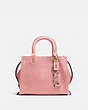 COACH®,ROGUE 25,Leather,Medium,Peony/Brass,Front View
