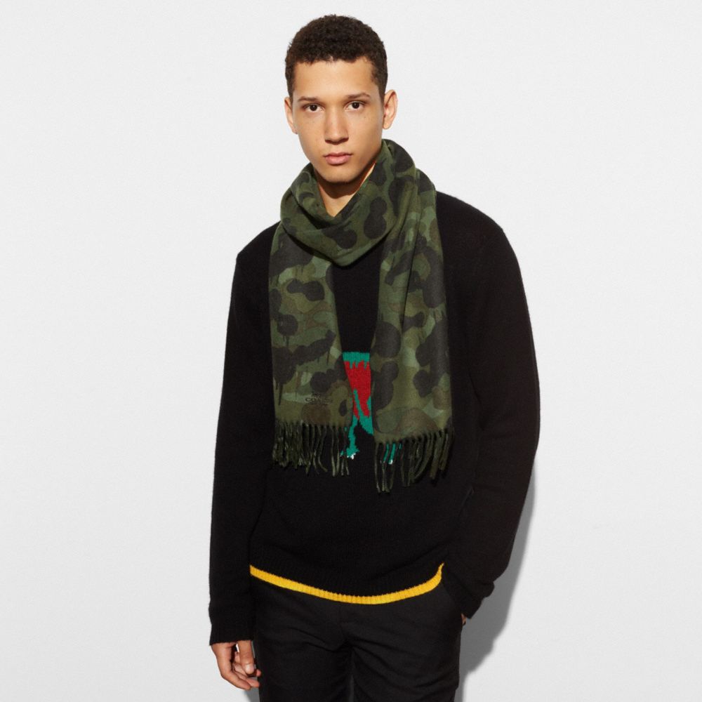 Camo Print Scarf | COACH®