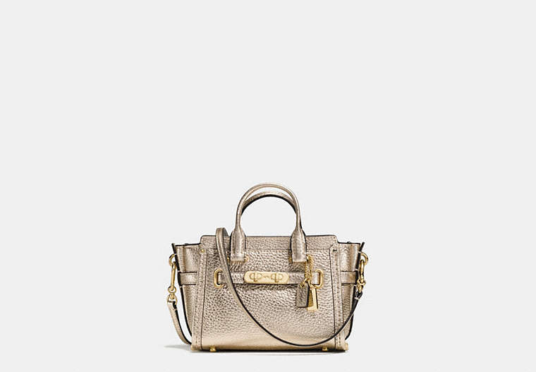 Coach Swagger 15 In Pebble Leather