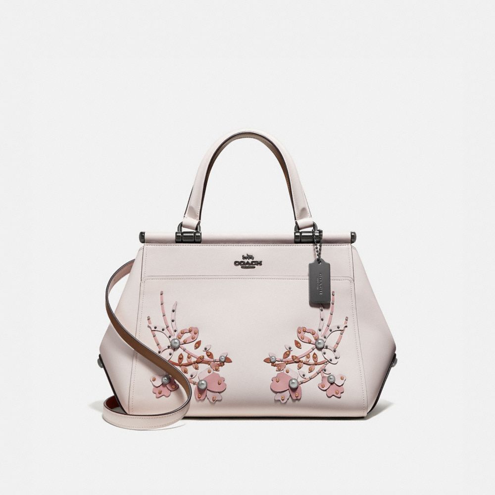 Coach floral best sale embroidered bag