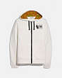 COACH®,DISNEY MICKEY MOUSE X KEITH HARING SWEAT À CAPUCHE COMPLET,coton,Blanc,Front View