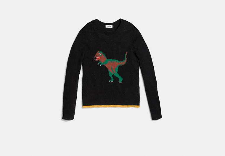 COACH®,REXY SWEATER,n/a,Black,Front View