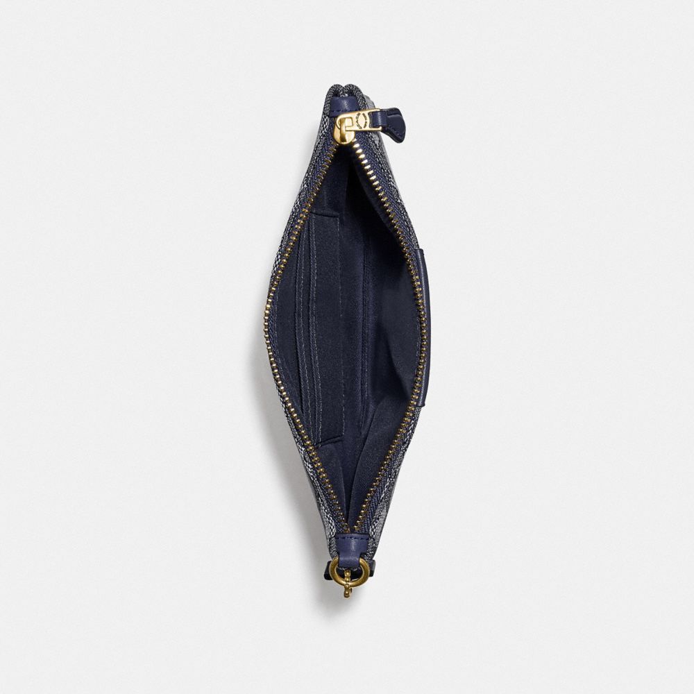 Small Wristlet In Signature Jacquard