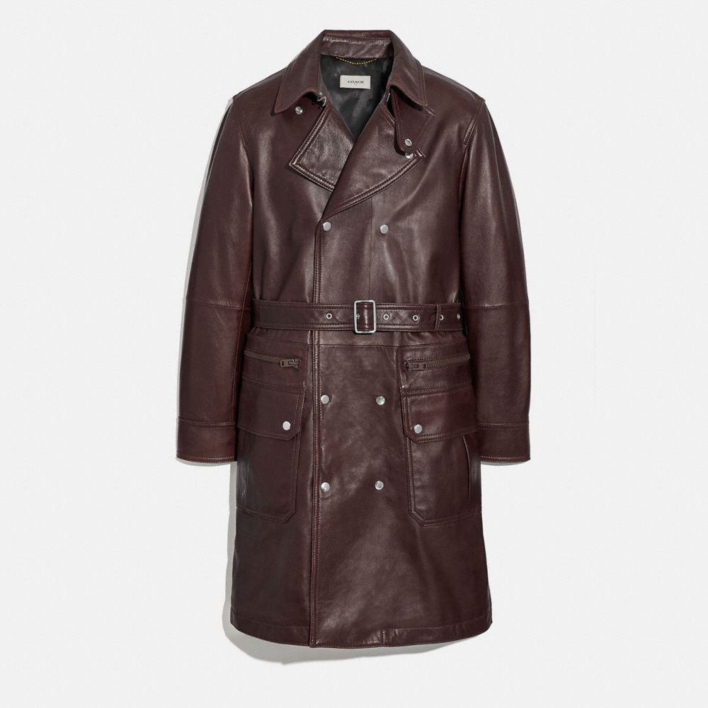 Imperméable en cuir