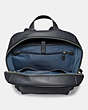 COACH®,KENNEDY BACKPACK,Leather,Large,Silver/Midnight Navy,Inside View,Top View