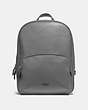 COACH®,KENNEDY BACKPACK,Leather,Large,Silver/Heather Grey,Front View